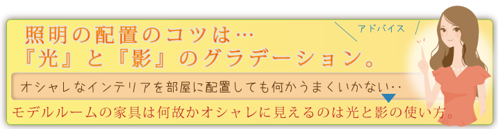 部屋をオシャレな照明でライティング。照明の適切な明るさについて。イメージ