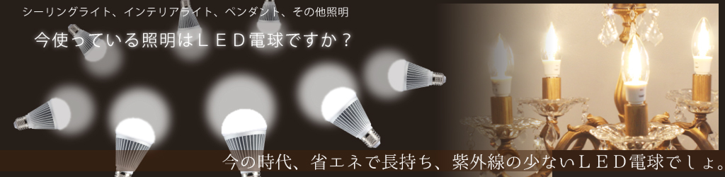 今の時代、省エネで長持ち、紫外線の少ないＬＥＤ電球でしょ。